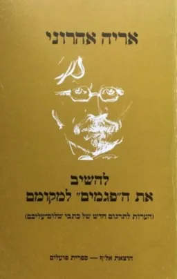 להשיב את הפגמים למקומם