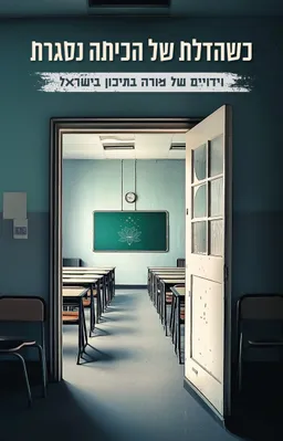 עטיפת הספר כשהדלת של הכיתה נסגרת מאת מורה בתיכון בישראל