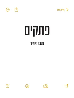 עטיפת הספר פתקים מאת ענבר אמיר