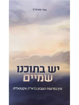 עטיפת הספר יש בתוכנו שמיים - עיון בפרשות השבוע בראיה אקטואלית מאת אורי סובוביץ