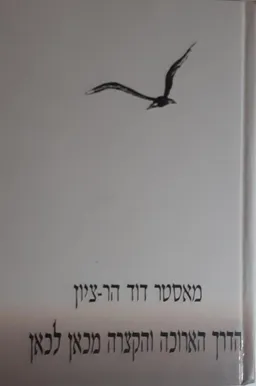 עטיפת הספר הדרך הארוכה והקצרה מכאן לכאן מאת דוד הרציון
