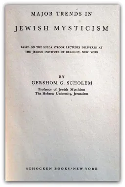 Major Trends in Jewish Mysticism (Schocken)