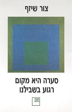 עטיפת הספר סערה היא מקום רגוע בשבילנו מאת צור שיזף