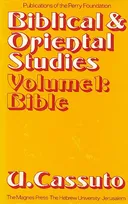 Biblical And Oriental Studies  Vol. L