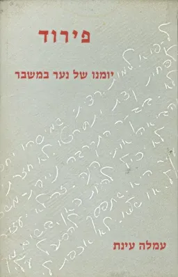 עטיפת הספר פירוד : יומנו של נער במשבר מאת עמלה עינת