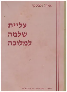 עליית שלמה למלוכה : (פרקי עיון בספר מלכים ובספר דברי-הימים)