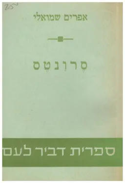 עטיפת הספר סרונטס : דמותו ויצירתו מאת אפרים שמואלי