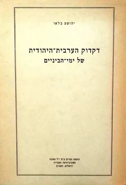 דקדוק הערבית-היהודית של ימי הביניים
