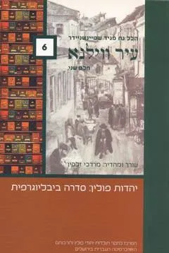 עטיפת הספר עיר ווילנא מאת הלל נח מגיד שטיינשניידר