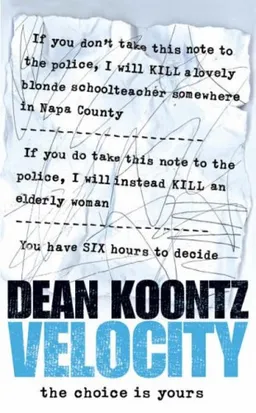 עטיפת הספר Velocity מאת Dean Koontz