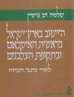 היישוב בארץ-ישראל בראשית האיסלאם ובתקופת הצלבנים