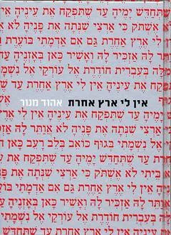 אין לי ארץ אחרת