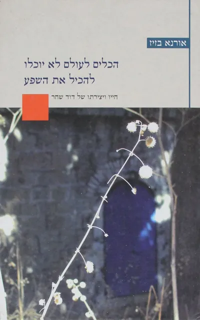 הכלים לעולם לא יוכלו להכיל את השפע : חייו ויצירתו של דוד שחר
