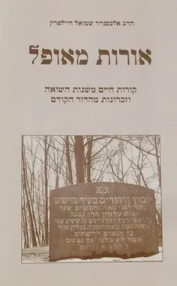 עטיפת הספר אורות מאופל מאת אלכסנדר שמואל היילפרין