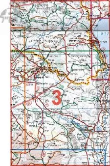 מפת סימון שבילים מנוילנת (3)הגליל התחתון העמקים וה