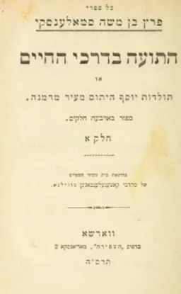 התועה בדרכי החיים א'+ב'