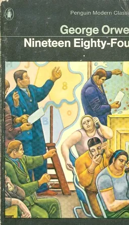 עטיפת הספר nineteen eighty four מאת george orwell
