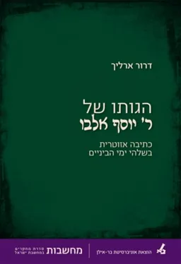הגותו של ר` יוסף אלבו