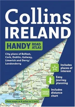 עטיפת הספר Handy Road Atlas Ireland מאת Collins UK