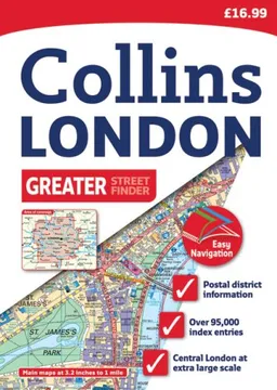 עטיפת הספר Greater London Street Atlas: 20th Edition (Collins Streetfinder) מאת Collins UK