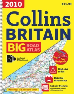 עטיפת הספר 2010 Collins Big Road Atlas Britain (International Road Atlases) מאת Collins UK