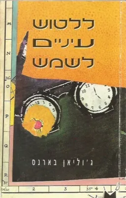 עטיפת הספר ללטוש עיניים לשמש מאת ג'וליאן בארנס