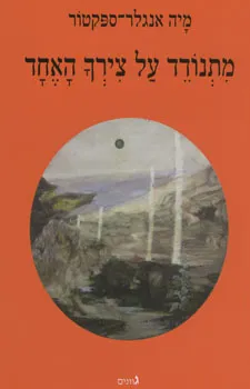 עטיפת הספר מתנודד על צירך האחד מאת מיה אנגלר-ספקטור