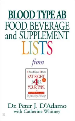 Blood Type AB Food, Beverage and Supplemental Lists