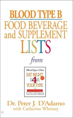 Blood Type B Food, Beverage and Supplemental Lists