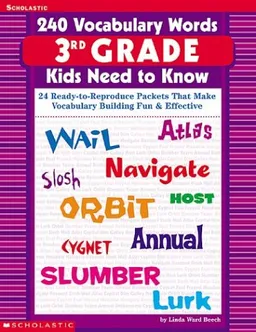 עטיפת הספר 240 Vocabulary Words 3rd Grade Kids Need To Know מאת Linda Ward Beech