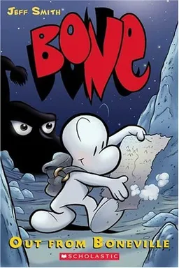עטיפת הספר Bone Volume 1: Out From Boneville מאת Jeff Smith