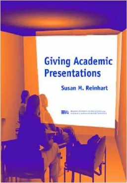 עטיפת הספר Giving Academic Presentations (Michigan Series in English for Academic & Professional Purposes) מאת Susan M. Reinhart