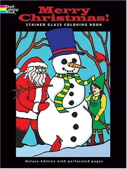 Merry Christmas! Stained Glass Coloring Book (Dover Coloring Book)