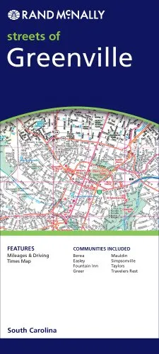 Rand McNally Streets of Greenville, South Carolina