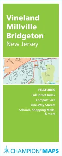 Rand McNally Vineland/ Millville/ Bridgeton, New Jersey Champion Map (Champion Maps)