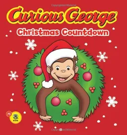 עטיפת הספר Curious George Christmas Countdown Tabbed BB מאת H. A. Rey