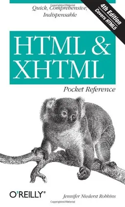 עטיפת הספר HTML & XHTML Pocket Reference: Quick, Comprehensive, Indispensible (Pocket Reference (O'Reilly)) מאת Jennifer Niederst Robbins