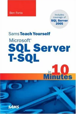 עטיפת הספר Sams Teach Yourself Microsoft SQL Server T-SQL in 10 Minutes מאת Ben Forta