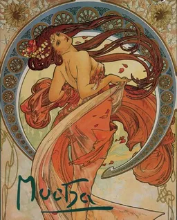 עטיפת הספר Alphonse Mucha מאת Sarah Mucha