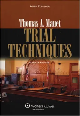 עטיפת הספר Trial Techniques, 7e מאת Thomas A. Mauet