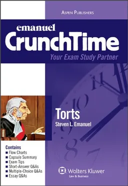 עטיפת הספר Torts (Crunchtime) מאת Steven L. Emanuel