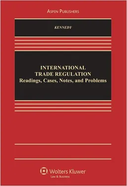 עטיפת הספר International Trade Regulation: Readings, Cases, Notes, and Problems מאת Kevin Kennedy