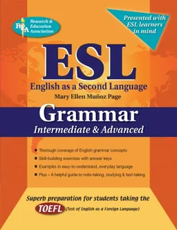 עטיפת הספר ESL Intermediate/Advanced Grammar (Rea's Language) מאת Mary Ellen Munoz Page