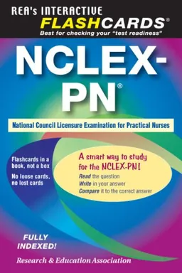 עטיפת הספר NCLEX-PN Interactive Flashcards Book (REA) (Flash Card Books) מאת Rebekah Warner