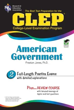 עטיפת הספר CLEP American Government (REA) (Best Test Preparation for the CLEP) מאת Dr. Preston Jones Ph.D.