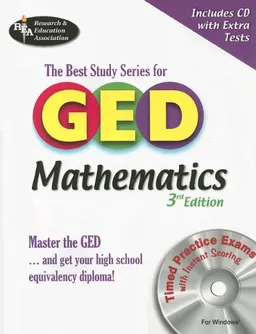 GED Mathematics w/ CD-ROM (REA) -- The Best Test Prep for the  GED (Test Preps)