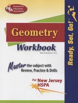 עטיפת הספר REA's Ready, Set, Go! Geometry for NJ HSPA (REA): Trade Edition (Test Preps) מאת Mel Friedman
