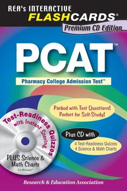 עטיפת הספר PCAT Premium CD Edition Flashcard Book (REA) מאת The Staff of REA