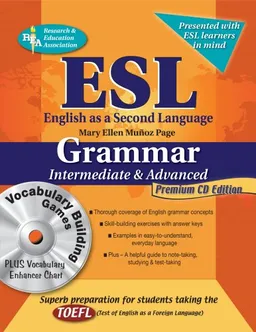 עטיפת הספר ESL Intermediate/Advanced Grammar w/ Vocab Builder CD-ROM מאת Mary Ellen Munoz Page