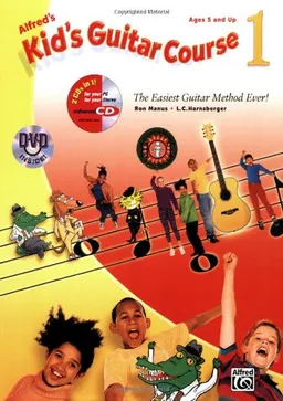עטיפת הספר Kid's Guitar Course 1 (Book, Enhanced CD & DVD) מאת Alfred Publishing Staff
